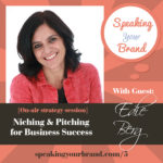 Edie Berg on the Speaking Your Brand podcast