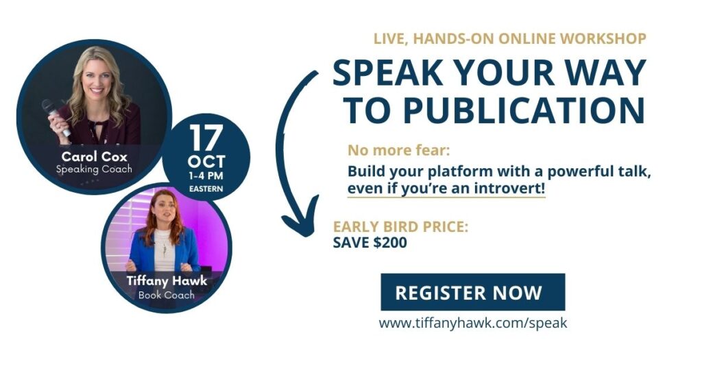 Speak Your Way to Publication Workshop Promo